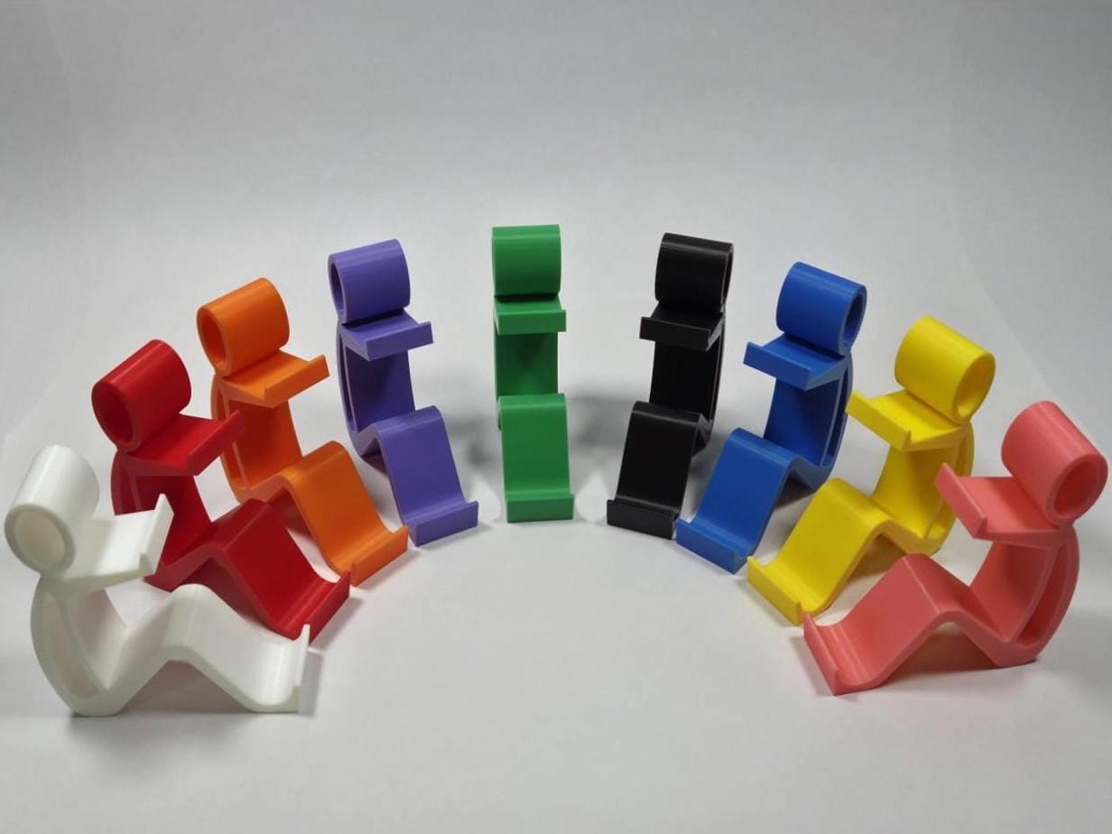 Stick man phone holder - Stocking stuffer christmas gift