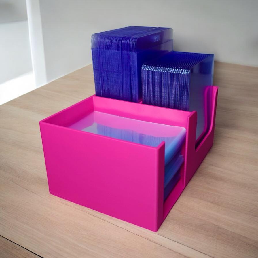 TCG Card Organiser - Organiser for Toploaders, Penny Sleeves & Semi-Rigid Holders