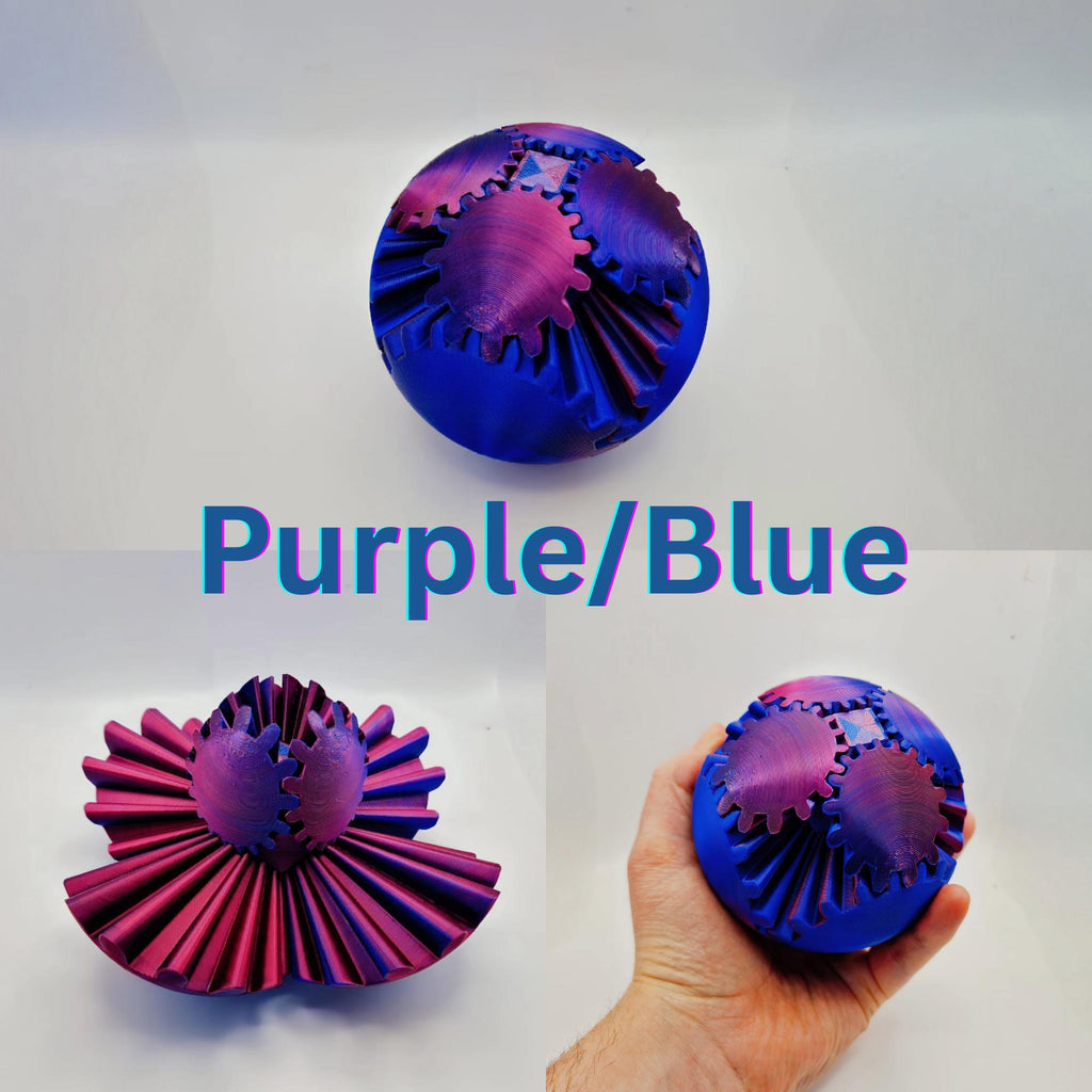 3D Printed Gear ball Fidget Toy – Stress Relief for Adults & Kids