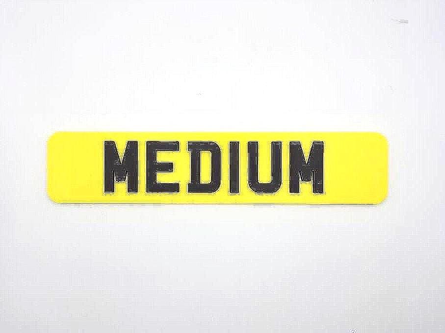 Personalised Mini License Plate: 3D Font Novelty Gift - UK Style