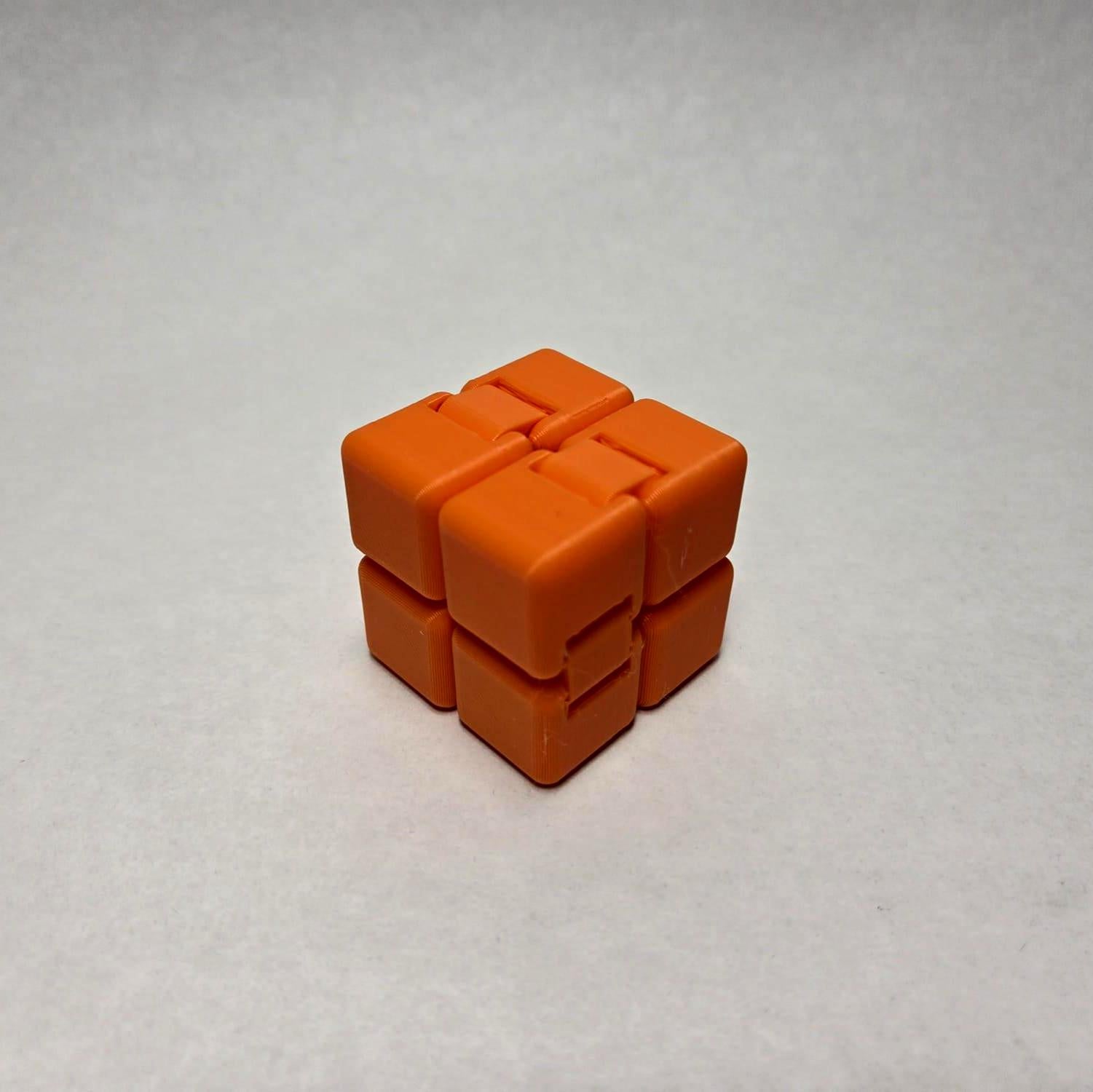 Infinity Fidget Cube - Stress Relief 3D Printed Sensory Toy for Kids and Adults