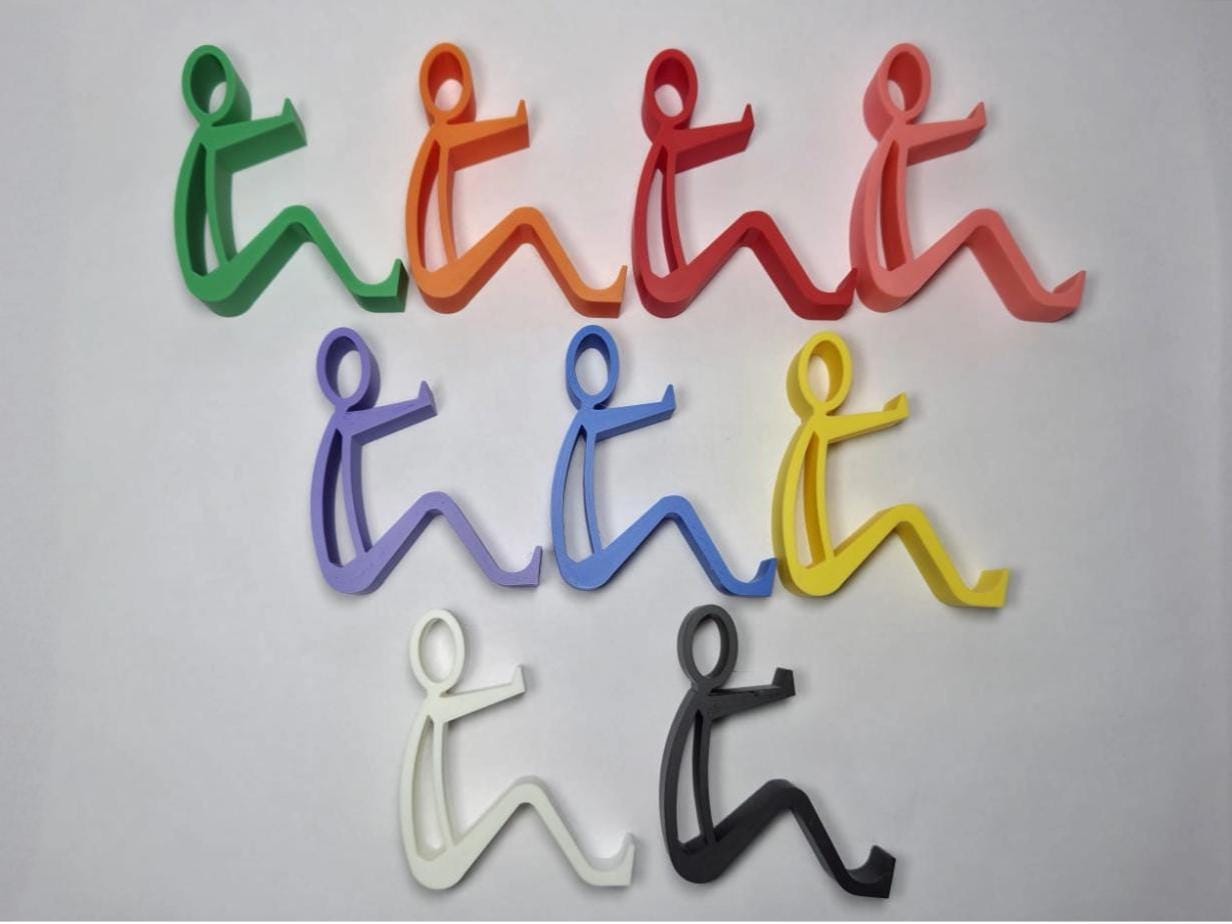 Stick man phone holder - Stocking stuffer christmas gift