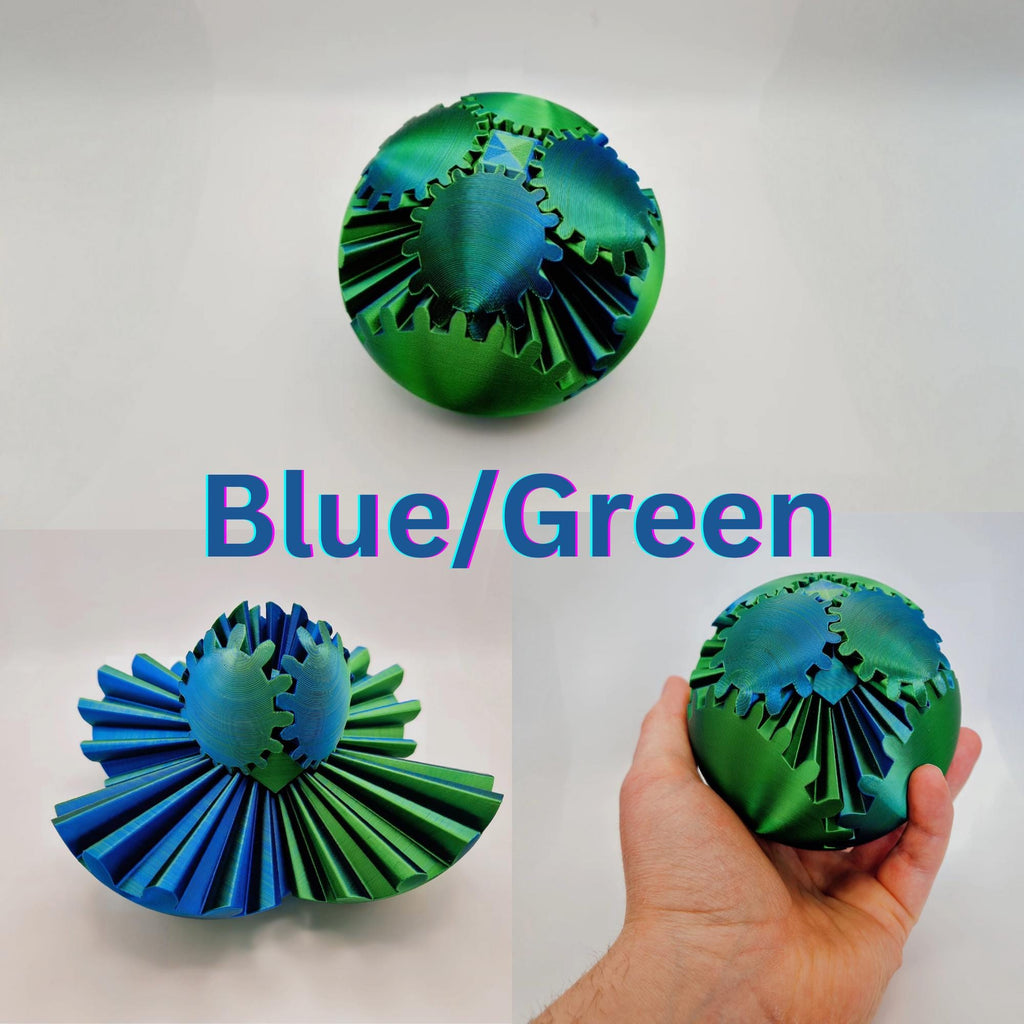 3D Printed Gear ball Fidget Toy – Stress Relief for Adults & Kids
