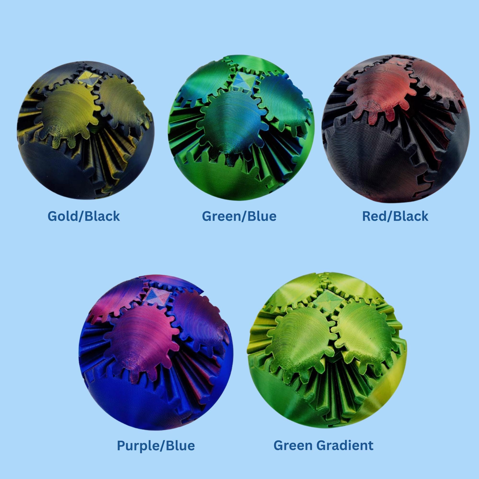 3D Printed Gear ball Fidget Toy – Stress Relief for Adults & Kids
