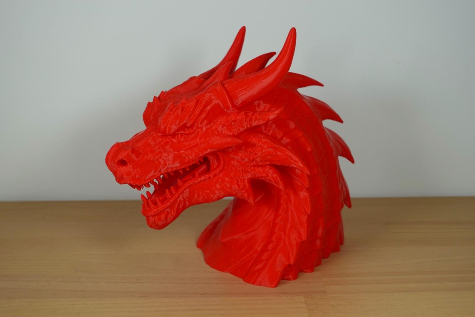 Dragon Head Headphone Stand - 3D Printed in Various Colors for Gaming and Fantasy Enthusiasts