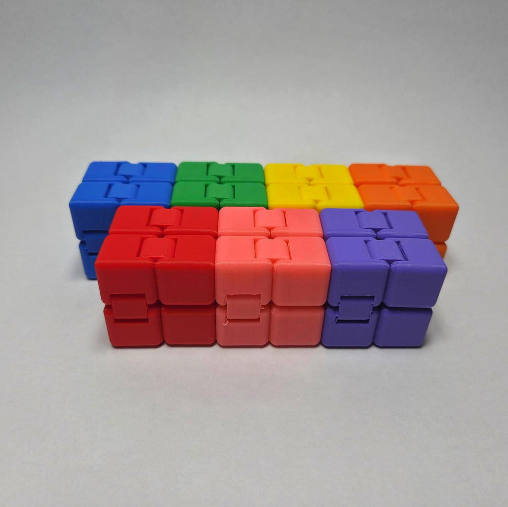 Infinity Fidget Cube – 3D Printed Stress Relief Sensory Toy