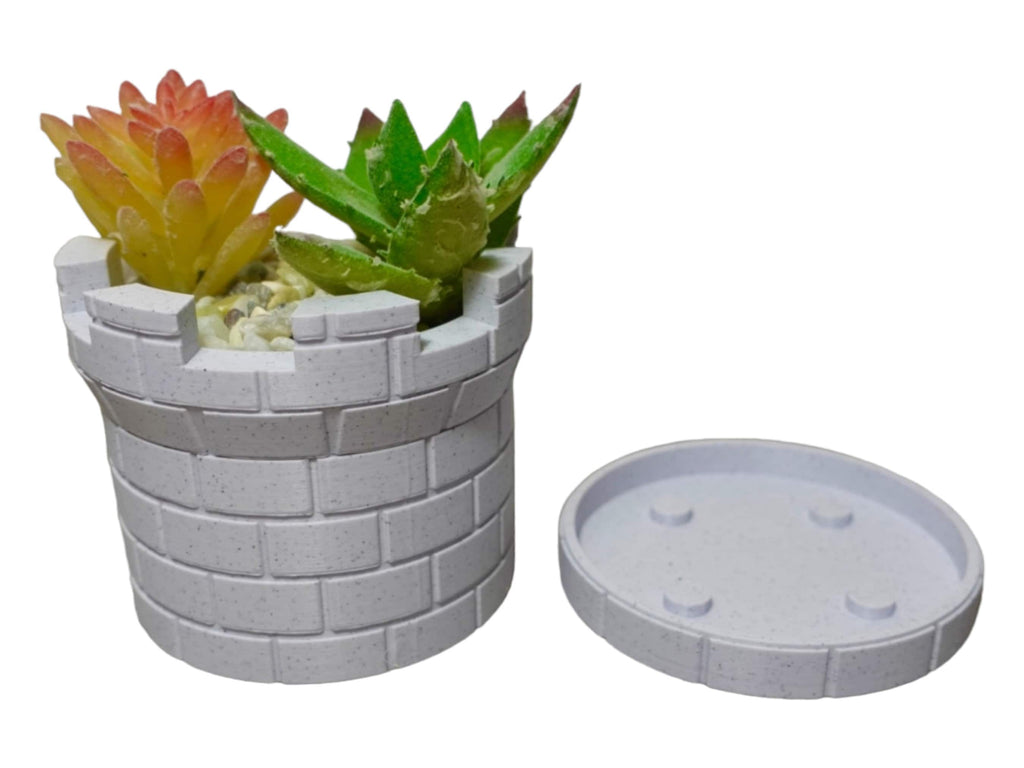 3D Printed Castle Plant Pot
