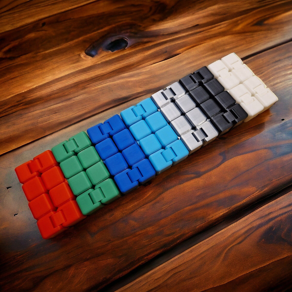 Explore endless relaxation with our collection of infinity fidget cubes - perfect for stress relief and focus. These compact sensory tools offer a variety of movements, providing a calming experience.