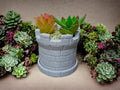 3D Printed Castle Plant Pot