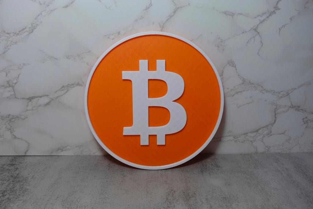 3D Printed Bitcoin Wall Decor: Crypto Art for Modern Home