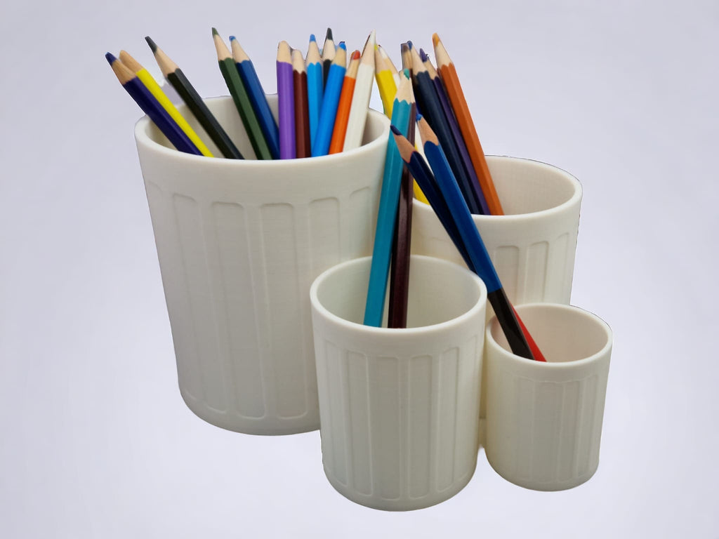 Mini Trashcan 3d printed Desk Organiser Bin customisable colours available
