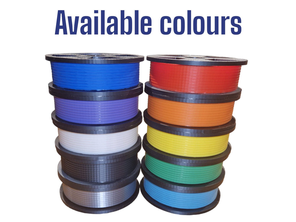 PLA filament in various colours - red, blue, green, yellow, black, white, and more. Choose from a wide range of vibrant options.