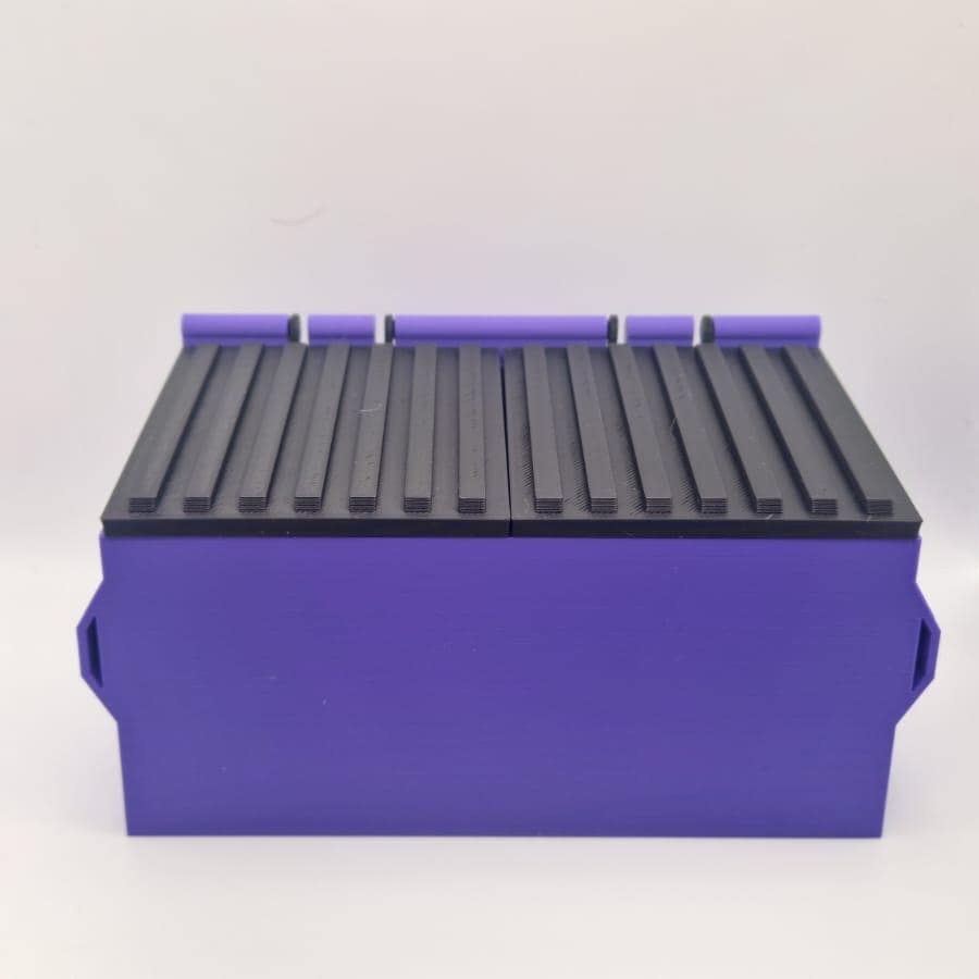 Mini Desktop Dumpster Organiser - Fun 3D Printed Trashcan for Office Desk Decor