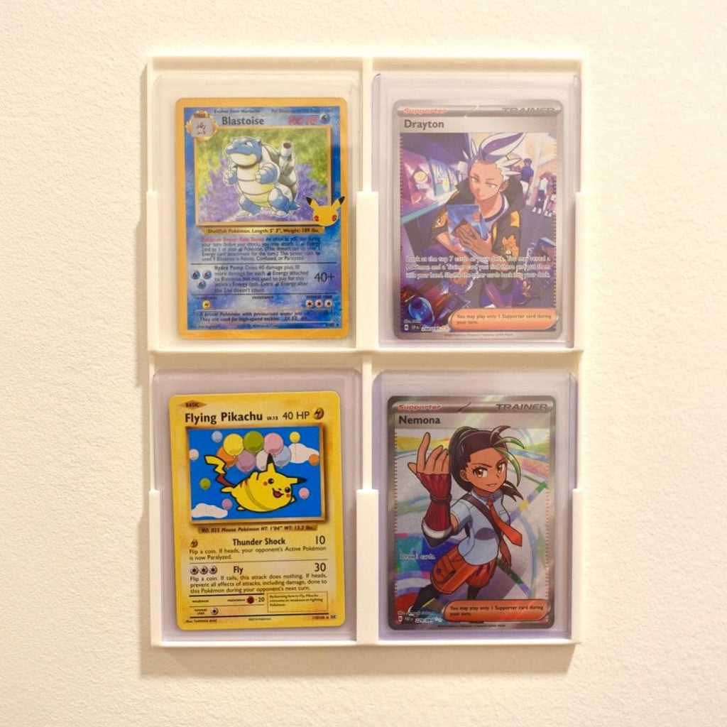 Trading Card Wall Display: TCG Top Loader Mount for collectable cards