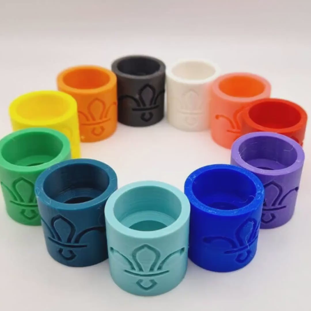 Biodegradable Scout Woggle 3D Printed - 10+ Color Options Available